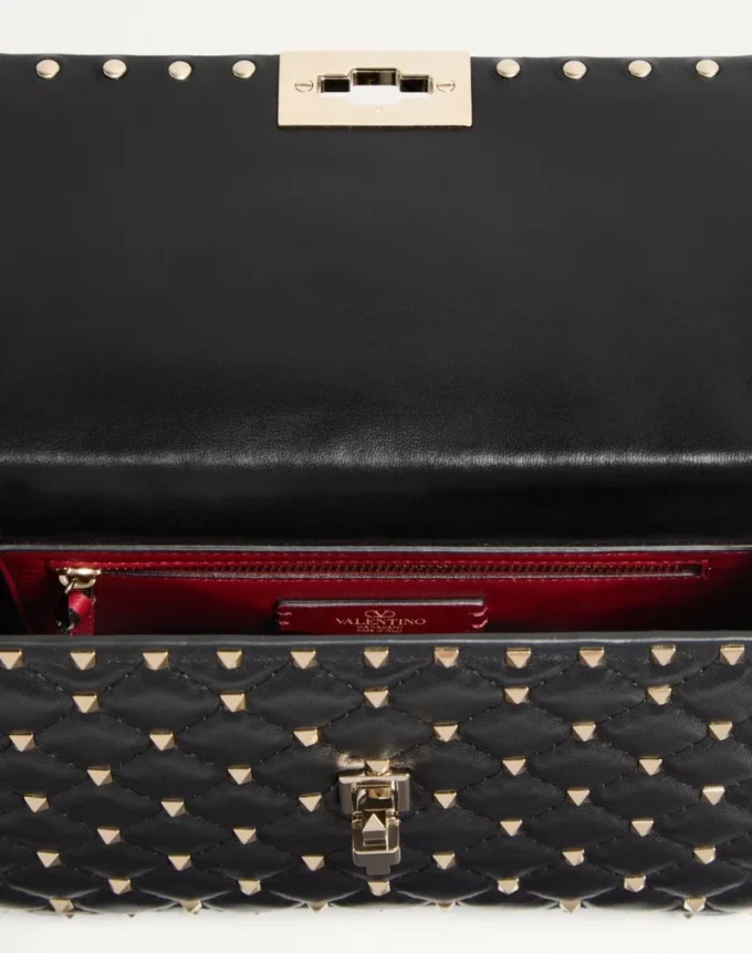 Geantă medie Nappa Rockstud Spike Geantă medie Nappa Rockstud Spike
