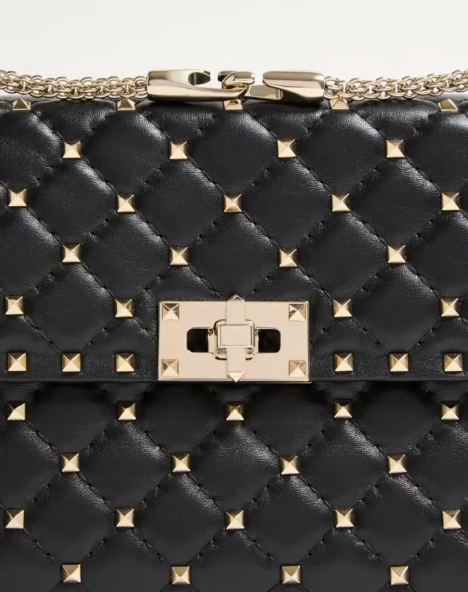 Geantă medie Nappa Rockstud Spike Geantă medie Nappa Rockstud Spike
