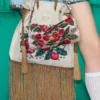 Geantă mică de umăr brodată Valentino Garavani DeVain Geantă mică de umăr brodată Valentino Garavani DeVain