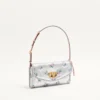 Geantă mică de umăr Valentino Garavani DeVain din țesătură jacquard florală lurex Geantă mică de umăr Valentino Garavani DeVain din țesătură jacquard florală lurex