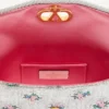 Geantă mică de umăr Valentino Garavani DeVain din țesătură jacquard florală lurex Geantă mică de umăr Valentino Garavani DeVain din țesătură jacquard florală lurex