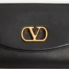 Geantă mică de umăr Valentino Garavani DeVain din piele nappa