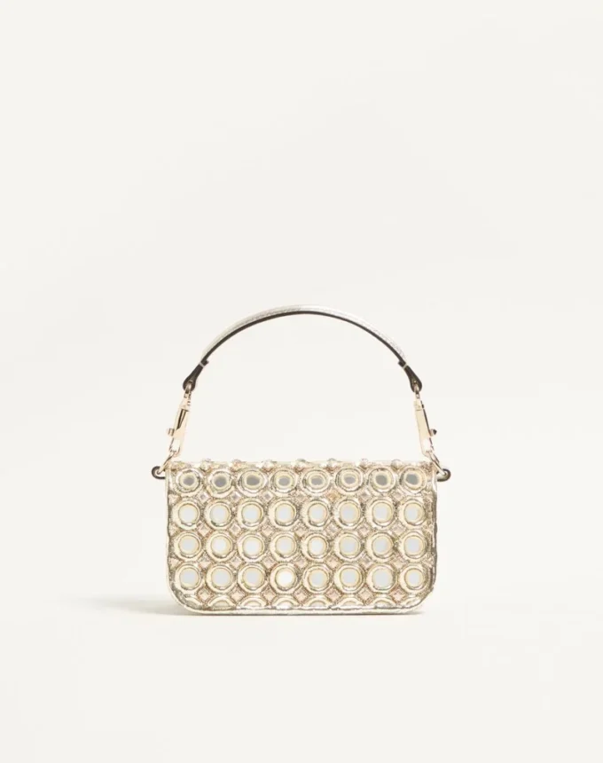 Geantă mică de umăr Valentino Garavani Locò brodată cu logo-ul Jewel Geantă mică de umăr Valentino Garavani Locò brodată cu logo-ul Jewel