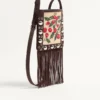 Geantă mică de umăr Valentino Garavani Nellcôte din rafie jacquard cu model Cherryfic Geantă mică de umăr Valentino Garavani Nellcôte din rafie jacquard cu model Cherryfic