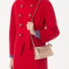 Geantă mică de umăr Valentino Garavani Rockstud din piele de vițel granulată laminată Geantă mică de umăr Valentino Garavani Rockstud din piele de vițel granulată laminată