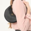 Geantă mini hobo Vlogo Signature din piele de vițel granulată Geantă mini hobo Vlogo Signature din piele de vițel granulată