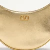 Geantă mini hobo Vlogo Signature din piele de vițel laminată cu textură granulată Geantă mini hobo Vlogo Signature din piele de vițel laminată cu textură granulată