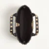 Geantă mini Rockstud din piele de vițel granată Geantă mini Rockstud din piele de vițel granată