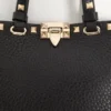 Geantă mini Rockstud din piele de vițel granată Geantă mini Rockstud din piele de vițel granată