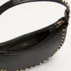 Geantă mini Rockstud Hobo din piele de vițel granată Geantă mini Rockstud Hobo din piele de vițel granată