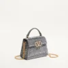 Geantă mini Valentino Garavani Vsling cu strasuri și logo bijuterie Geantă mini Valentino Garavani Vsling cu strasuri și logo bijuterie