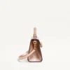 Geantă mini Valentino Garavani Vsling din piele de vițel laminată cu logo bijuterie Geantă mini Valentino Garavani Vsling din piele de vițel laminată cu logo bijuterie