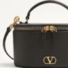 Geantă mini Vlogo Signature din piele de vițel granulată Geantă mini Vlogo Signature din piele de vițel granulată