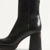 Ghete cu platformă Fawcette din piele de vițel 90 mm Ghete cu platformă Fawcette din piele de vițel 90 mm