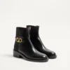 Ghete din piele de vițel cu logo 30 mm Ghete din piele de vițel cu logo 30 mm
