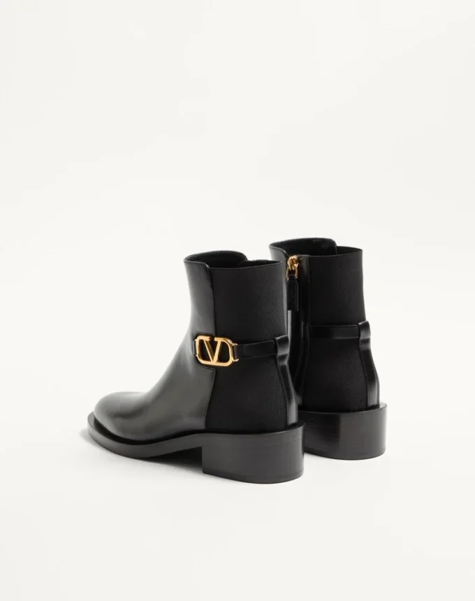 Ghete din piele de vițel cu logo 30 mm Ghete din piele de vițel cu logo 30 mm