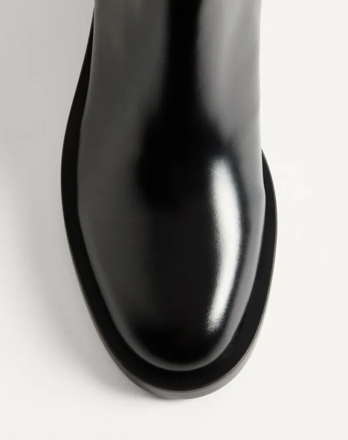 Ghete din piele de vițel cu logo 30 mm Ghete din piele de vițel cu logo 30 mm