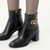 Ghete din piele de vițel cu semnătura Vlogo 75 mm Ghete din piele de vițel cu semnătura Vlogo 75 mm