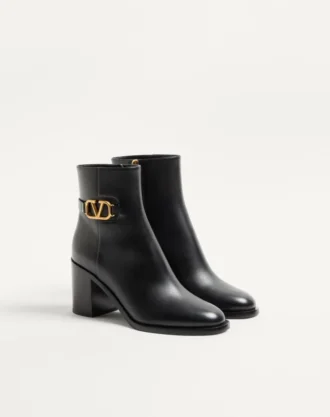 Ghete din piele de vițel cu semnătura Vlogo 75 mm Ghete din piele de vițel cu semnătura Vlogo 75 mm
