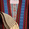 Halat din flanelă de lână cu centură jacquard Halat din flanelă de lână cu centură jacquard