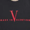 Hanorac din bumbac cu guler rotund și imprimeu Made In Valentino Hanorac din bumbac cu guler rotund și imprimeu Made In Valentino