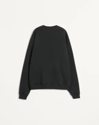 Hanorac din bumbac cu guler rotund și patch Chez Valentino