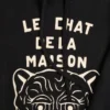 Hanorac din bumbac cu patch Le Chat De La Maison Hanorac din bumbac cu patch Le Chat De La Maison