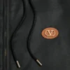 Hanorac din nailon cu glugă și patch cu logo Hanorac din nailon cu glugă și patch cu logo