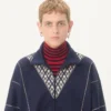 Hanorac Valentino din acetat cu fermoar și imprimeu Tout La V încrustat Hanorac Valentino din acetat cu fermoar și imprimeu Tout La V încrustat