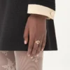 Inel Coeur Royal din metal, email și cristale Swarovski®