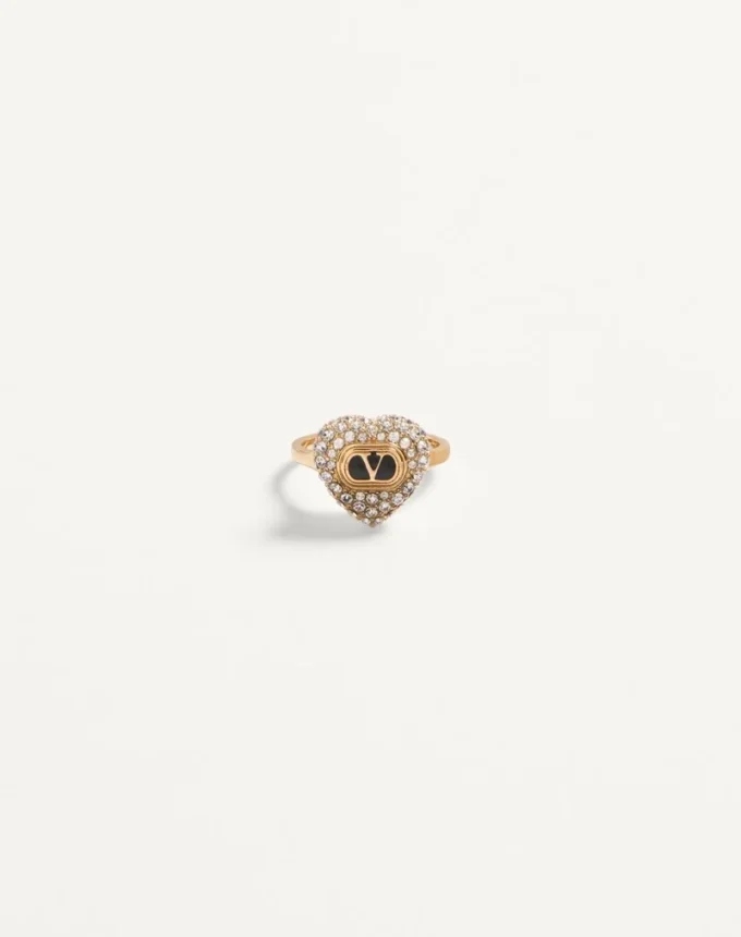 Inel Coeur Royal din metal, email și cristale Swarovski®