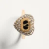 Inel Coeur Royal din metal, email și cristale Swarovski®