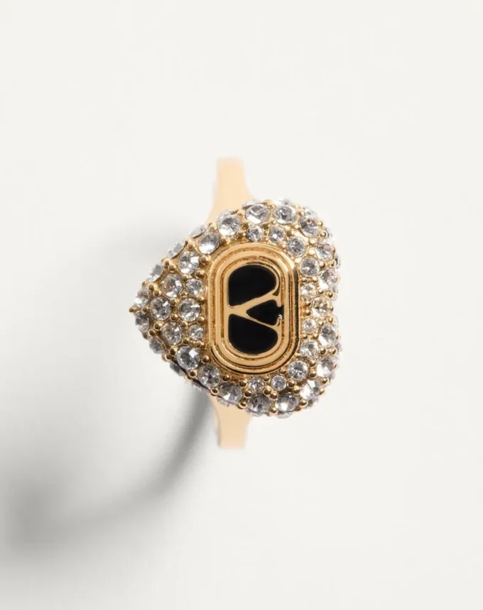 Inel Coeur Royal din metal, email și cristale Swarovski®