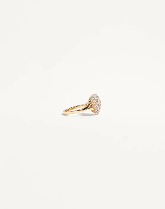 Inel Coeur Royal din metal, email și cristale Swarovski®
