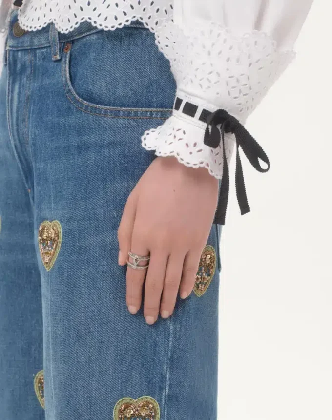 Inel Ovalette din metal și cristale Swarovski®