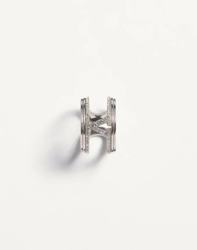 Inel Ovalette din metal și cristale Swarovski®