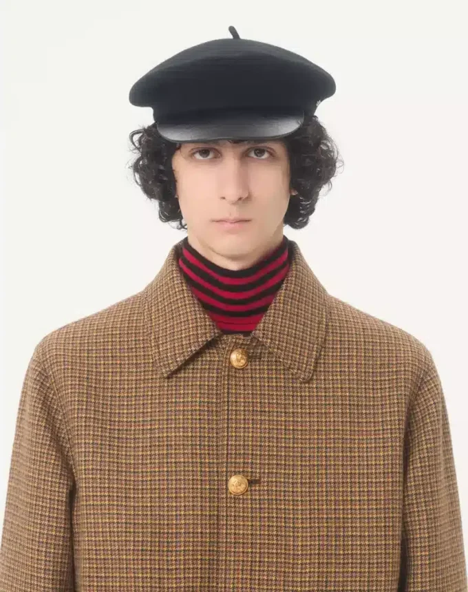 Jacheta bomber din lână Valentino cu model houndstooth Jacheta bomber din lână Valentino cu model houndstooth