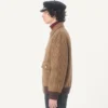 Jacheta bomber din lână Valentino cu model houndstooth Jacheta bomber din lână Valentino cu model houndstooth