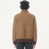 Jacheta bomber din lână Valentino cu model houndstooth Jacheta bomber din lână Valentino cu model houndstooth