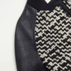 Jacheta bomber din tweed de lână cu patch Chez Valentino Jacheta bomber din tweed de lână cu patch Chez Valentino