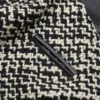 Jacheta bomber din tweed de lână cu patch Chez Valentino Jacheta bomber din tweed de lână cu patch Chez Valentino