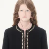 Jacheta brodată din tweed Canestrello Jacheta brodată din tweed Canestrello