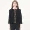 Jacheta brodată din tweed Canestrello Jacheta brodată din tweed Canestrello