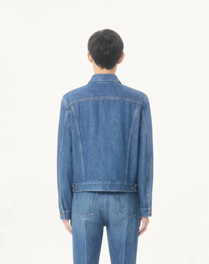 Jacheta din denim Valentino cu VGold Jacheta din denim Valentino cu VGold