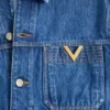 Jacheta din denim Valentino cu VGold Jacheta din denim Valentino cu VGold