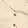 Jacheta din gabardină de lână cu un singur rând de nasturi