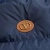 Jacheta din nailon cu glugă și patch VLogo Jacheta din nailon cu glugă și patch VLogo