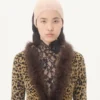 Jacheta din tricot jacquard cu imprimeu animalier și lurex Jacheta din tricot jacquard cu imprimeu animalier și lurex