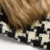 Jacheta din tweed cu model macro Pied De Poule