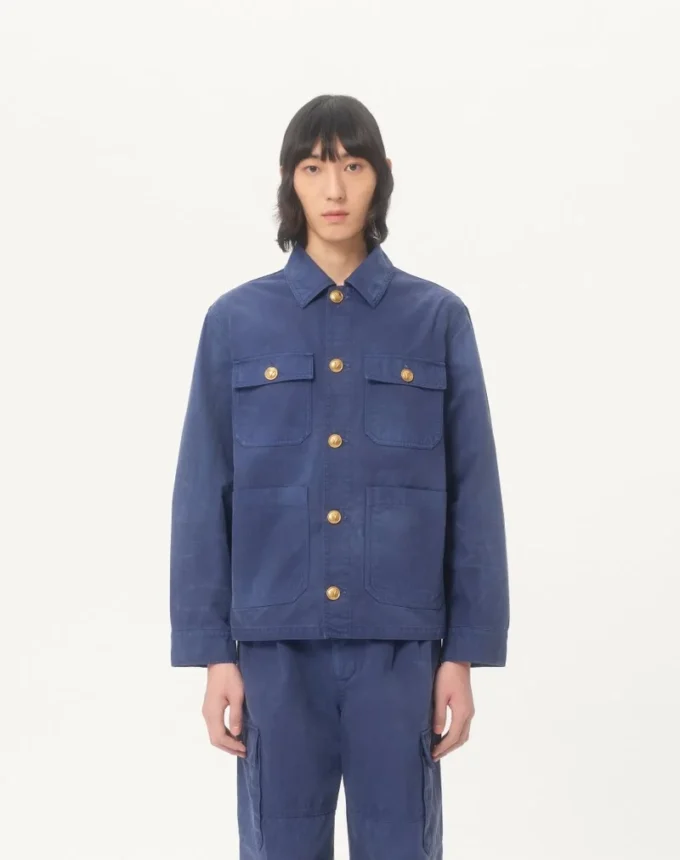 Jacheta safari din denim Jacheta safari din denim